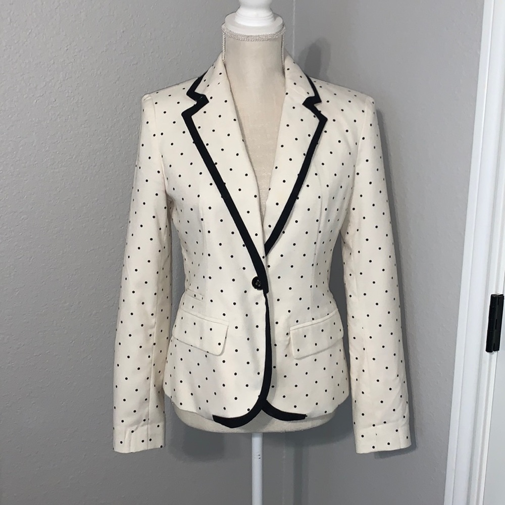 Polka dot blazer
